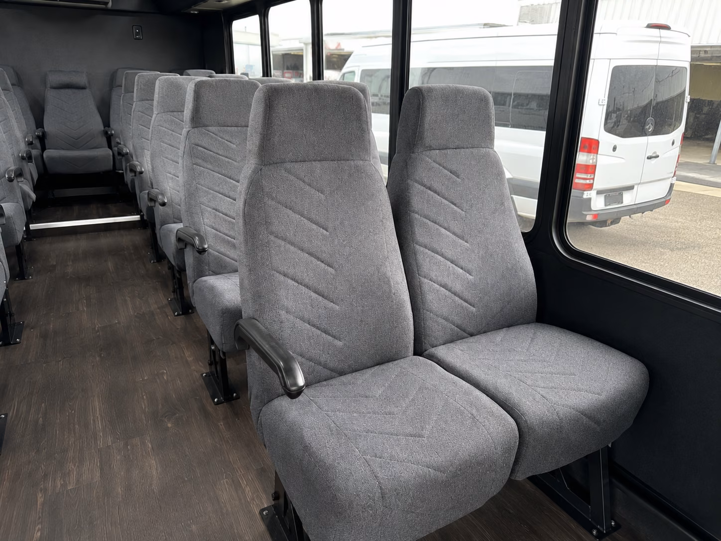 lowell 18 passenger minibus interior