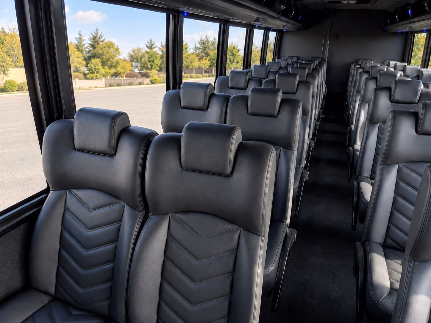 lowell 20 passenger minibus inside