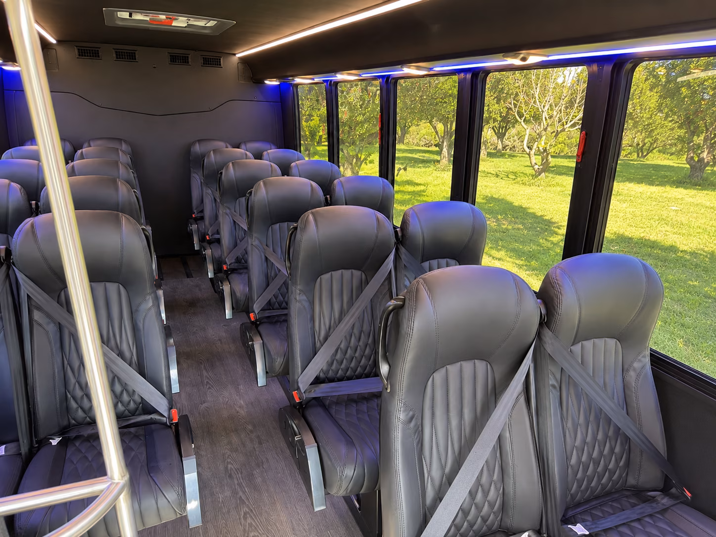 lowell 20 passenger minibus interior