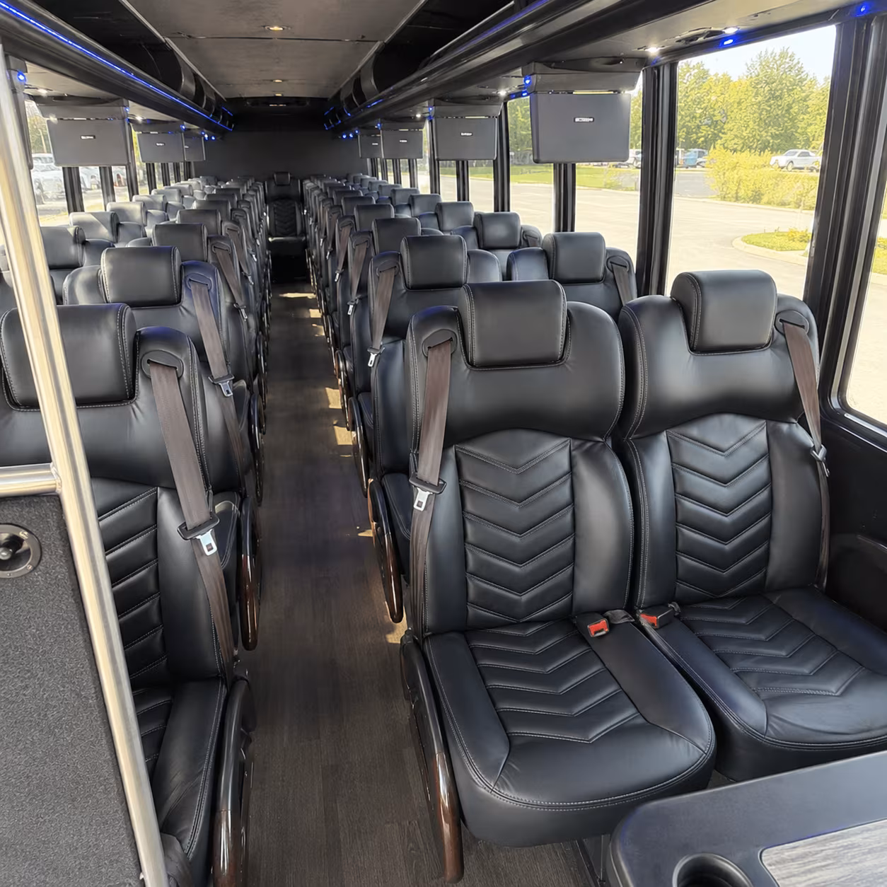 lowell 25 passenger minibus interior