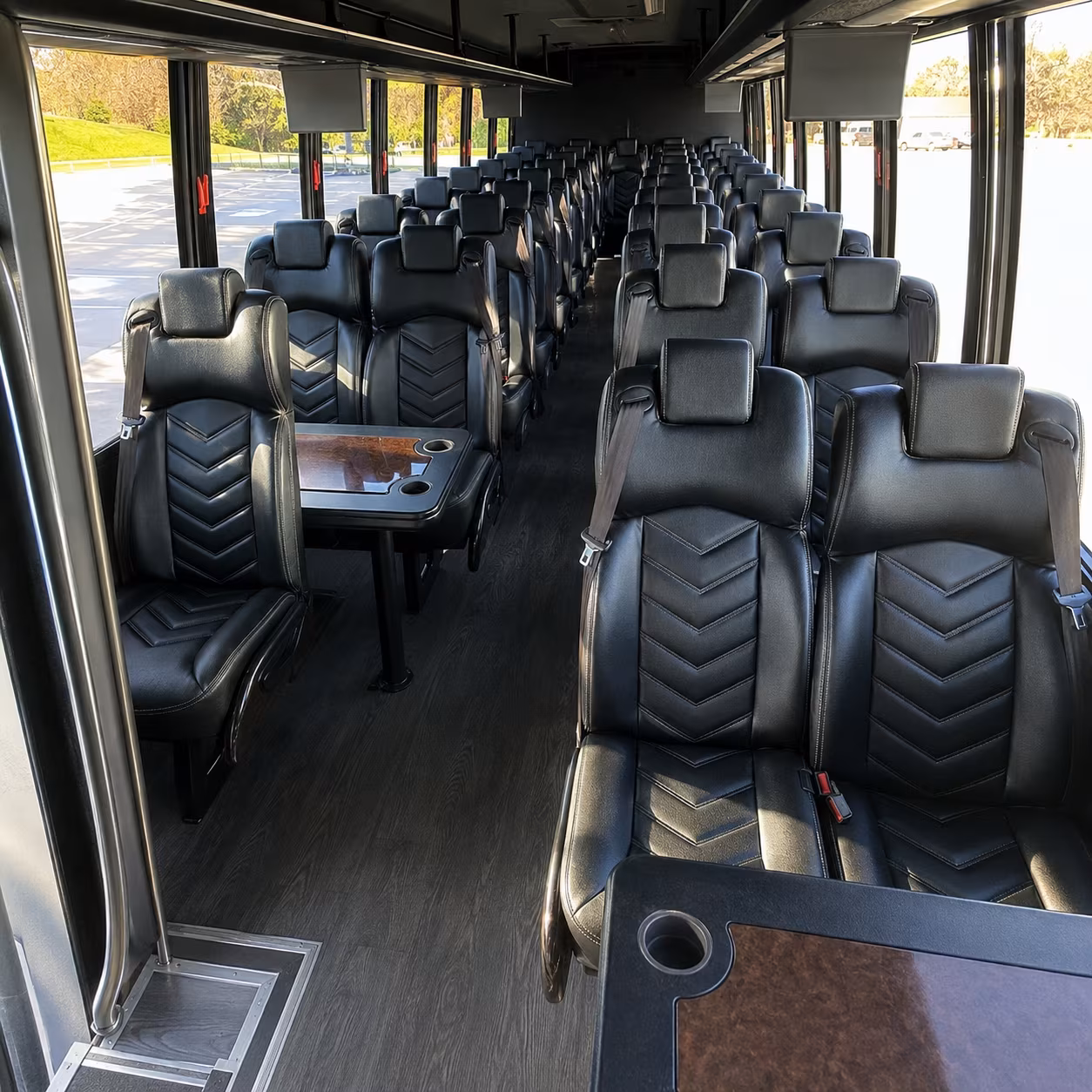 lowell 28 passenger minibus inside