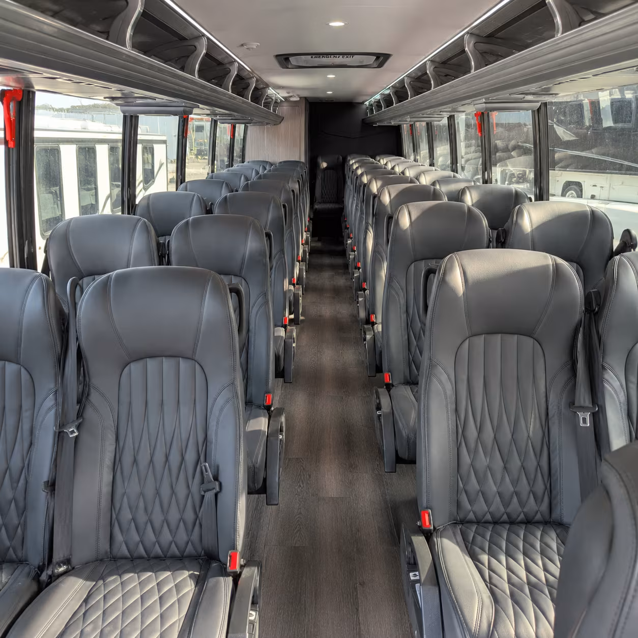 lowell 28 passenger minibus interior
