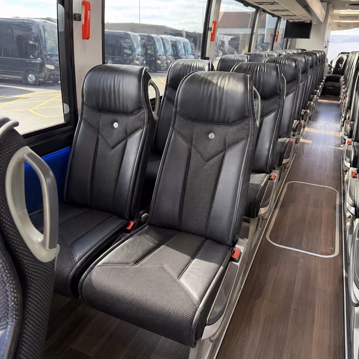 lowell 40 passenger charter bus interior