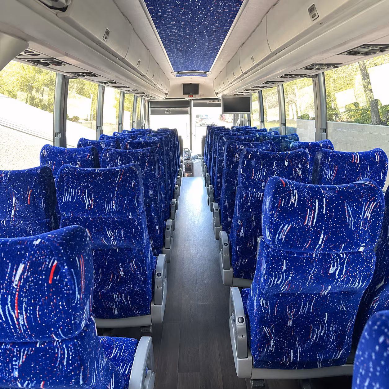 lowell 50 passenger charter bus interior